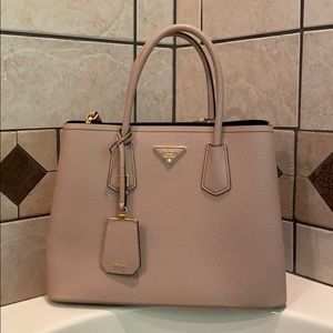 Prada Double Medium Saffiano Leather Tote